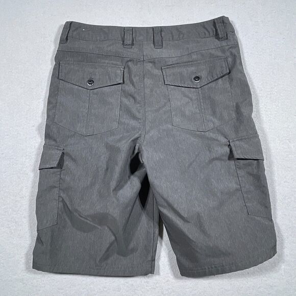 BKE Buckle Cargo Hybrid Shorts Mens 30 Grey Athletic Fit Flat Front‎ Pockets 10" - Picture 10 of 11